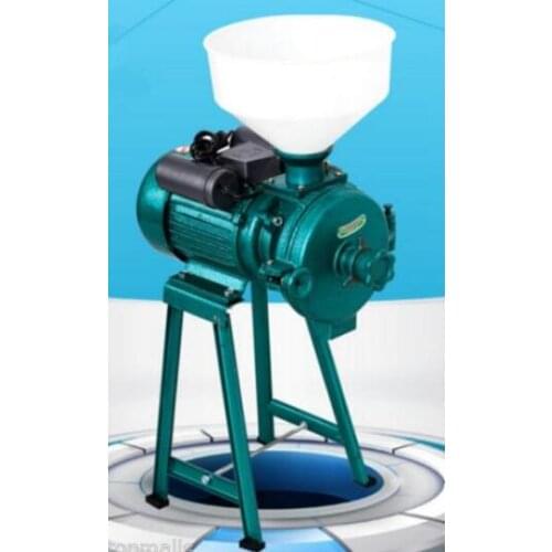 Electric Animal Poultry Feed Mill Wet Dry Grinder Corn Grain Rice Wheat 220V