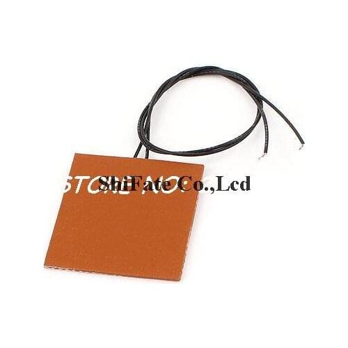 12/24V 5W/20W Flexible Silicone Rubber Heater Heating Plate Pad 40mm x 40mm