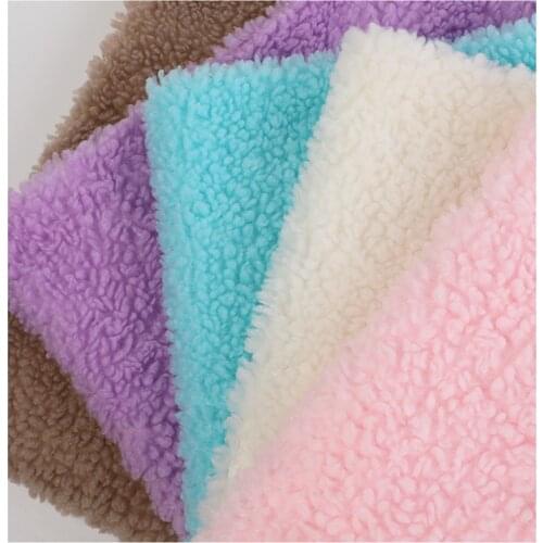 Antelope cashmere plush fabric soft solid colour home textile plush toy clothes diy polar fur fabric 100x160cm