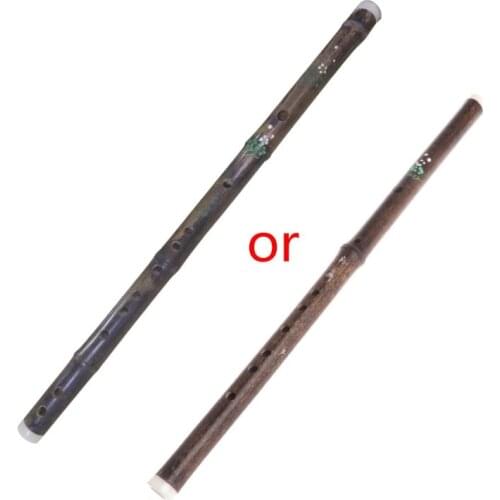 Chinese Purple Yunnan Bamboo Flute One Sections Handmade Dizi Musical Instrument