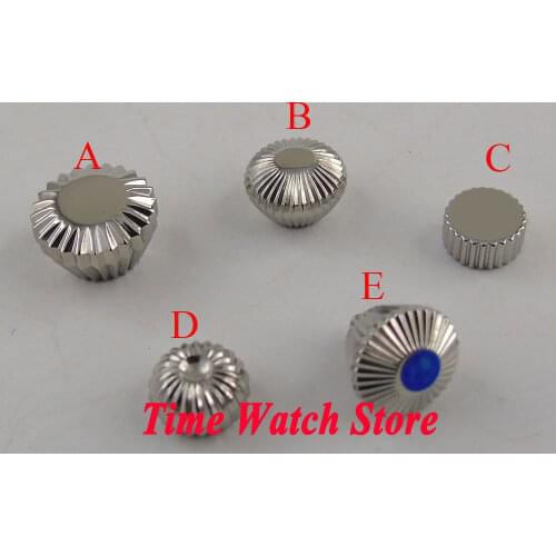 316L Stainless steel watch crown fit for ETA 6497 6498 ST3600 3620 hand winding movement watch case