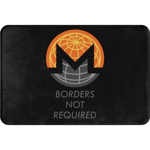 Monero Crypto Miners Non-slip Doormat Borders Not Required Living Room Kitchen Mat Prayer Carpet Indoor Modern Decor