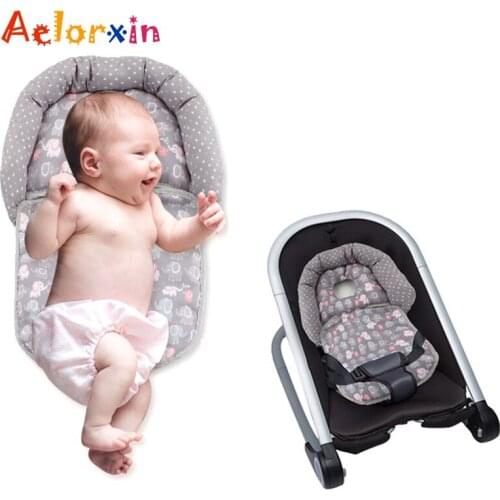 0-6 M Baby Nest Bed with Pillow Portable Crib Travel Bed Infant Toddler Cotton Cradle for Newborn Baby Bed