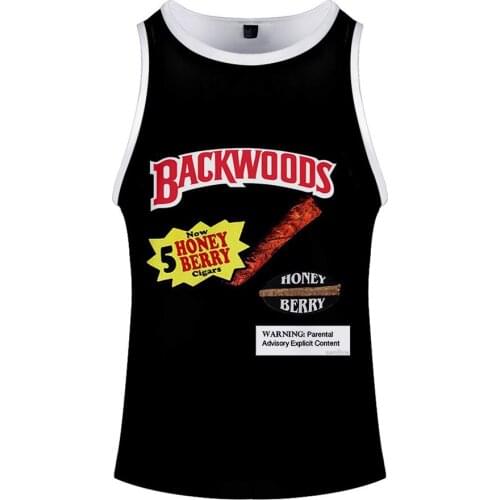 Funny Foods Backwoods Honey Berry 3D Print tank top men hip hop summer vest Harajuku Bodybuilding tank Tops sleeveless shirt