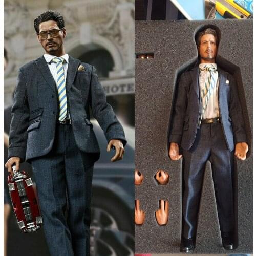 NO.SN001 For Collection 1/6 Scale Warrior Tony Stark American Billionaire Full Set 12‘’ Action Figure Model for Fans Gifts