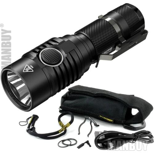 Top Sales Free Shipping NITECORE MH23 Rechargeable Torch 1800LMs CREE XHP35 HD LED Waterproof Flashlight Without Battery Outdoor