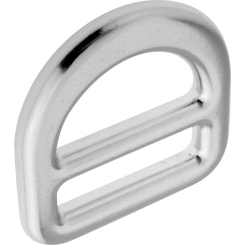 23KN Heavy Duty Aluminum Alloy Rock Climbing Safety Harness Slotted D Ring Hardware Gear Holder for Webbing Belt Big/Small