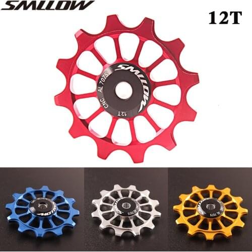 SMLLOW MTB Bicycle 12T Rear Derailleur Pulley Roller Idler Bearing Jockey Wheel Parts Mountain Road Bike Gear Guide Wheel