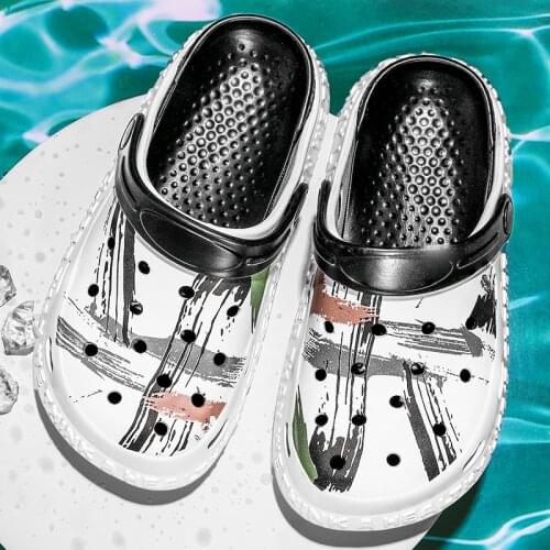 Parent-Child Sandals Summer Outdoor Fashion Crocks Men Slides Women EVA Garden Shoes Khaki Beach Flat Slippers