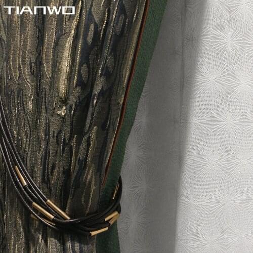 High-end Texture Blackout Curtain Fabric Texture Fabric Modern Nordic Living Room Curtains for Living Dining Room Bedroom
