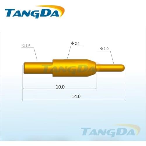 Tangda pogo pin connector DHL/EMS D2.4*14.0mm 1.5A Thimble PCB probe medical probe Mold parts
