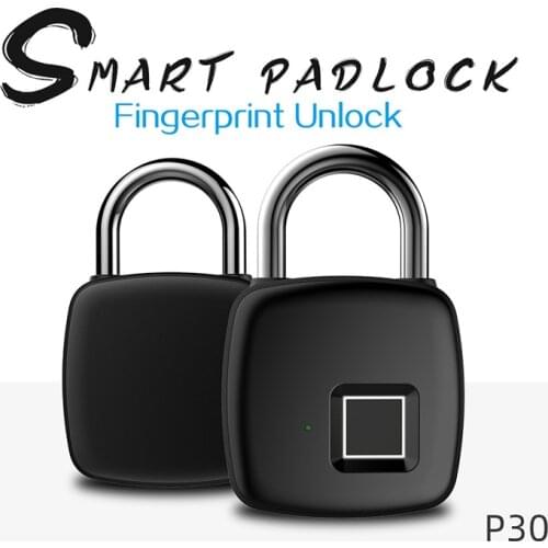 Smart fingerprint lock warehouse door anti-theft luggage lock dormitory locker electronic lock P30