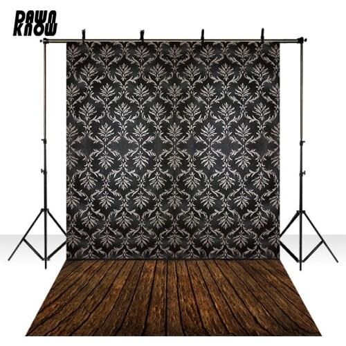 DAWNKNOW Brocade Flower Vinyl Photography Background For Family Floor Photo Shoot Backdrop For Wedding Photo Studio lv1455