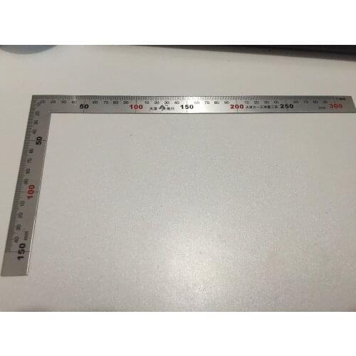 High Quality 0-300mm Angle Ruler L-square Stainless Steel Shape Ruler Metal Square Measure Tool LXM Ideal For Engineers