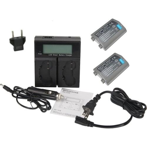2x EN-EL18 EN-EL18A ENEL18 EL18 EL18A Battery + LCD Dual Charger for Nikon D5 D4 D4S
