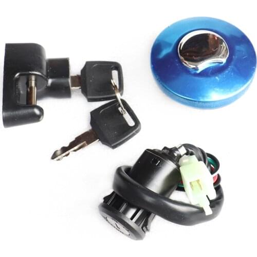 Ignition Fuel Tank Cap Helmet Anti-theft Lock For HONDA Monkey Z50 Bike