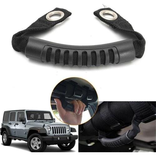 1pc Car Grab Handle Bar Roll Grip Sports Holder Rugged Ridge Rear Side For Jeep /Wrangler JK YJ TJ 1987-2016