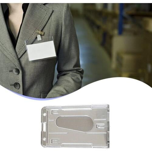 Transparent Card Cover Women Men Student Bus Card Holder Case Business Credit Cards Bank ID Card Sleeve Protect Double-sided