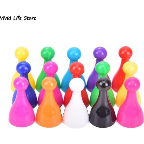 10PCS Perfeclan Plastic Chess Pawn Pieces Board Card Game Halma Parts Acc Board Game Halma Pieces