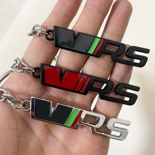 Car Metal Logo Key Rings For Skoda VRS Octavia SUPERB FABIA 2 3 KAMIQ KAROQ KODIAQ RAPID Styling Badge Emblem Keychain Holder
