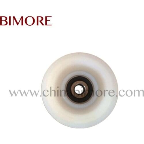 BIMORE TKLR004 70x17x6200 Elevator door hanger roller Flat groove for S8 OD:70mm H:17mm Bearing 6200