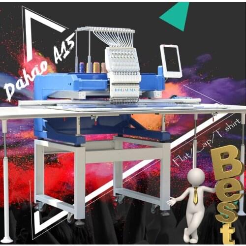 Chile hat embroidery Brother Barudan swf 1 Head Flat leather Computerized Embroidery Machine second hand for sale