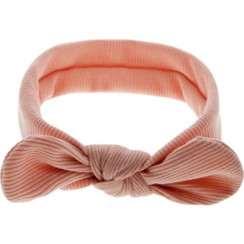 Children Headbands Solid Color Nylon Bowknot Baby Hair Bands