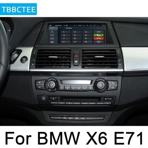 For BMW X6 E71 2011-2013 CIC Car Android Multimedia System 1080P IPS LCD Screen Radio Player GPS Navigation BT WiFi AUX HD
