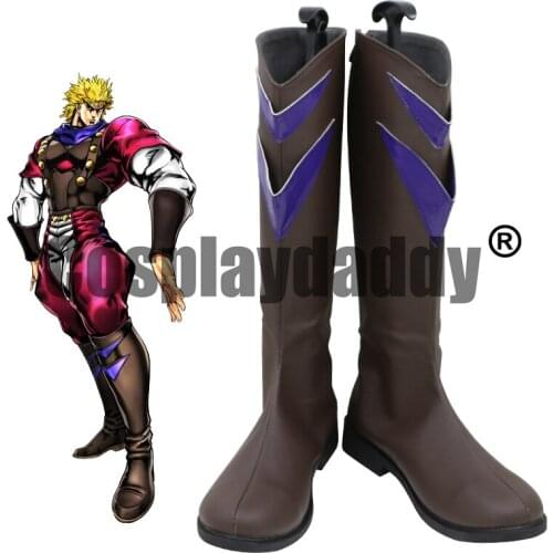 JoJos Bizarre Adventure Phantom Blood Eyes of Heaven Dio Brando Vampire Ver. Anime Game Cosplay Shoes Knee-High Boots C006