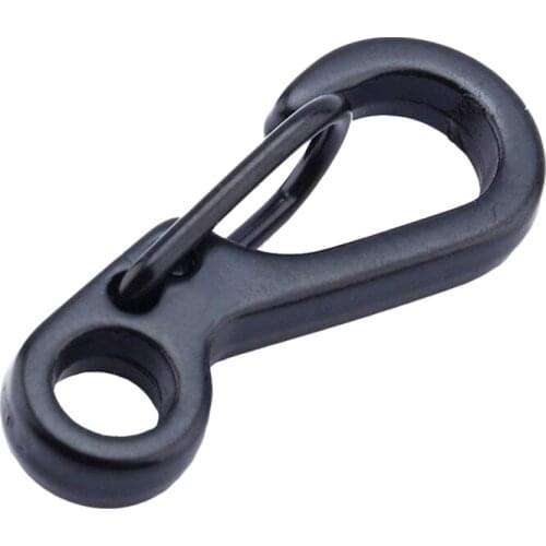 Hot XD-12pcs/Lot Black Mini SF Carabiners Spring Backpack Clasps EDC Keychain Carabiner for Climbing Camping Bottle Hooks Paraco