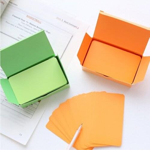 Graffiti Hand-painted Card Leather Small Card Postcard 100 Message Hard Card Paper Blank English Word Card