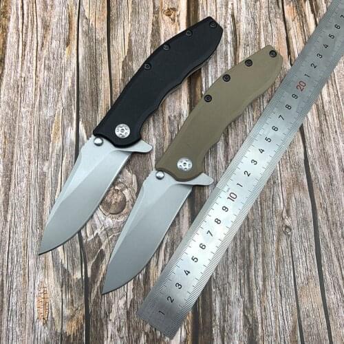 Mack Walker Pocket Folding Knife 8Cr13Mov Blade G10 Handle Knife for Outdoor Camping Survival Hunting EDC Tool