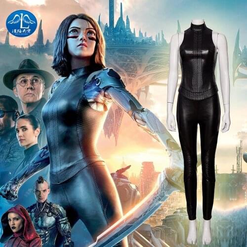 Manluyunxiao Alita Battle Angel Cosplay Women Pants Sets Faux Leather Holloween Costumes Attack on Titan