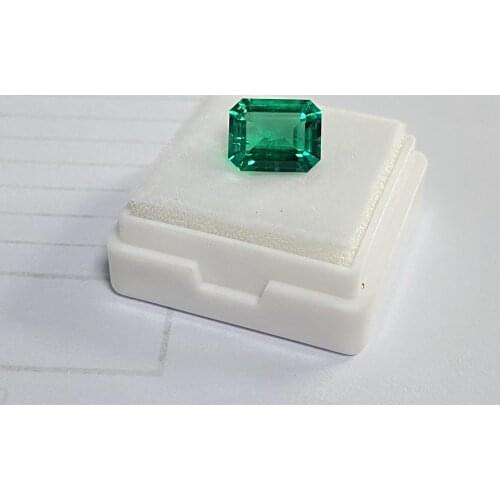 Lab Created Hydrothermal Columbian Emerald 9x13mm 5cts GRC Loose Gmestone Price