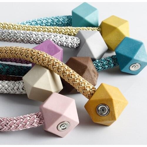 Magnetic Curtain Tieback High Quality Holder Hook Buckle Clip Polyester Pretty and Fashion Decorative Home Accessorie