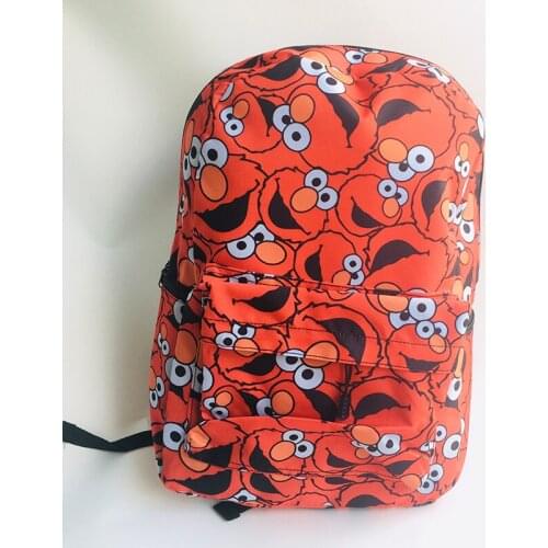Sesame street elmo Fashion Backpacks Rucksacks Cartoon School Backpack Casual student Bags travel Knapsack Unisex Gift New