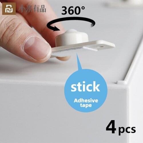 Xiaomi Directional Roller Adhesive Swivel Casters Universal wheel For Furniture Bottom Mobile Casters Paste Pully