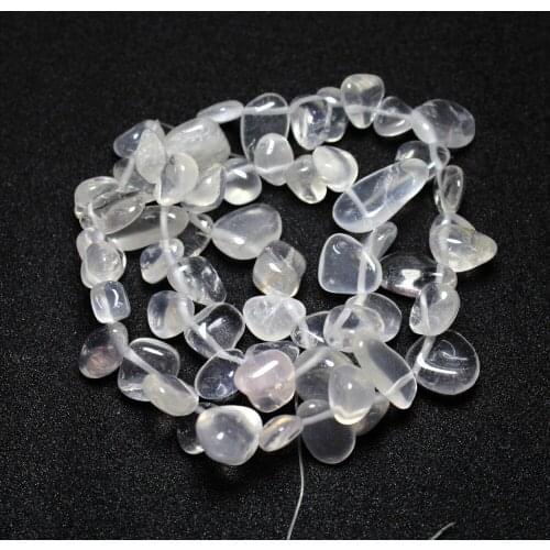 Wholesale 6-11mm Irregular Shape Natural Clear Quartz Stone Side Hole Beads For Jewelry Making Strand 15'' DIY Necklace Bracelet