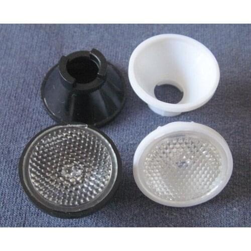 #IGHW-20 High quality Led Lens Sets, Lens Diameter: 20mm, Holder Size: 22X12.5mm, 15 degree, Bead Surface, PMMA