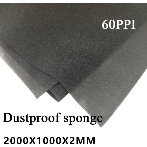 1000mm * 2000mm * 2mm Cabinet case dustproof cotton dustproof net sponge air filter cotton 2mm thick pores
