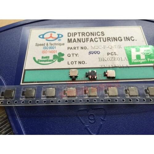 Taiwan Tat DIP M2C-F-Q Tortoise Switch Touch 2 Buttons Stroke Micro Switch