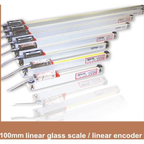 Free Shipping High Accuracy lathe milling machine 0.005mm / 0.0002" 5V TTL linear scale 100mm linear encoder / grating bar