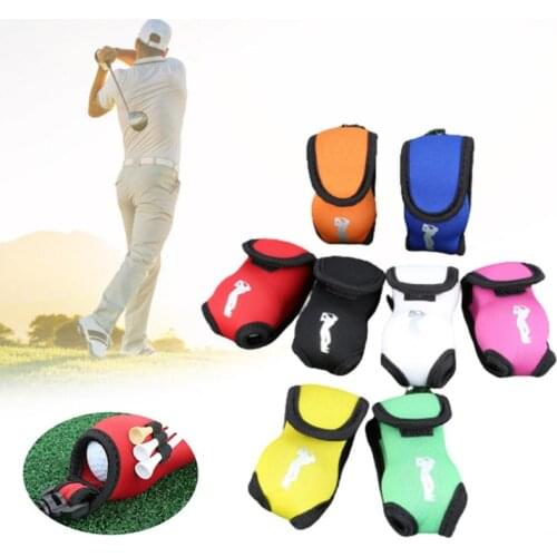 Mini Golf Ball Bag Golf Tees Holder Storage Case Carry Pouch Pack Waterproof Sports Pack Transparent Store Anti-dust Standard Ba