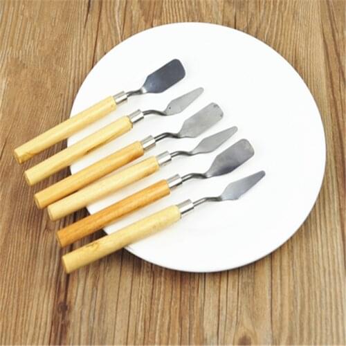 1PC Palette Oil Mix Painter Paint Tool Scrape Scraper Knife Texture Artist Art Draw Spatula Drawer watercolor Student Pigment