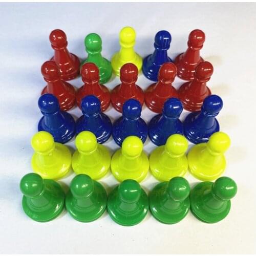48 Pieces/pack Plastic Chess Pawn Pieces Card Board Games Chess Parts Accessories Children Kids Toys 2.3*1.9cm