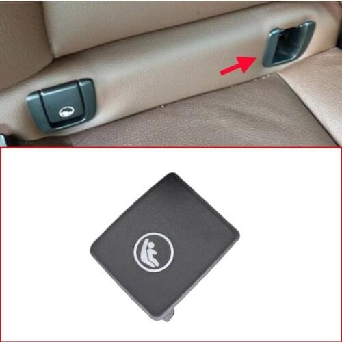 ABS Child Seat Cover Rear Seat Isofix Cover Car Rear Child Seat Safety ISOFiX Cover for Volvo V90 S90 S60 XC40 XC60 V6 2017-2021