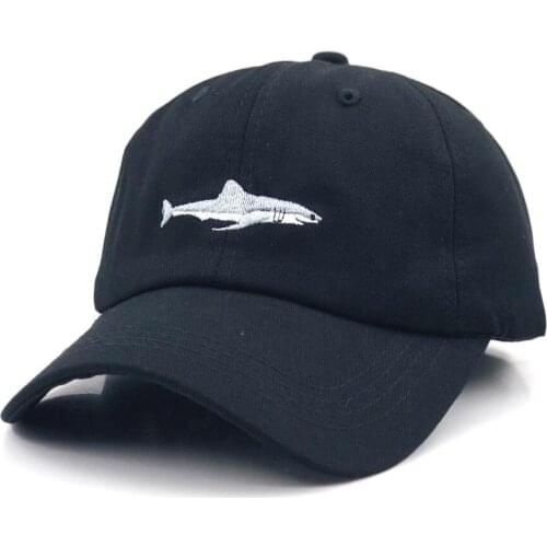 Which in shower stitched shark snapback man cap baseball cap hip hop embroidery curved strapback dad hat summer fish sun hat cap