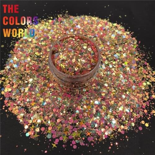 TCT-408 Mix Shape Nails Glitter Nail Art Decoration Body Art Makeup Tumbler Crafts Handwork Accessories Festival Party Supplier