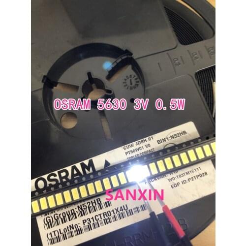 FOR 5630 TV backlight LED 5730 0.5w 3v led Cool white TV LCD 3000PCS