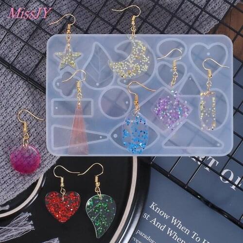 Earring Necklace Pendant Silicone Resin Mold Jewelry Mould Dried Flower Making Decorations DIY Jewelry Craft For Resin Epoxy